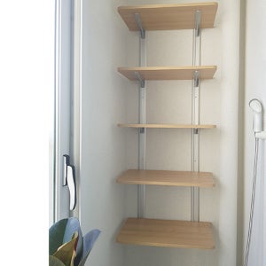 미소더홈 5단 벽선반40 폭 30cm 베란다 시스템 선반 창고 다용도