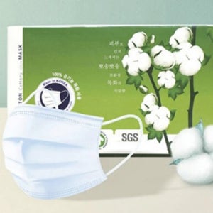 가벼운 마스크 순면 국산 일회용 부드러운 피부트러블 목화솜 무독성 피부무자극 필터