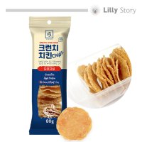 브리더 강아지 바삭한 크런치 치킨칩 닭가슴살 김 80g