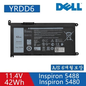 YRDD6 델 노트북 배터리 P90F P90F001 P90F002 Inspiron 5590 3501 3505