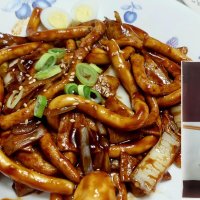 진어전가마보꼬 국물 어볶이 짜장 떡볶이 230g