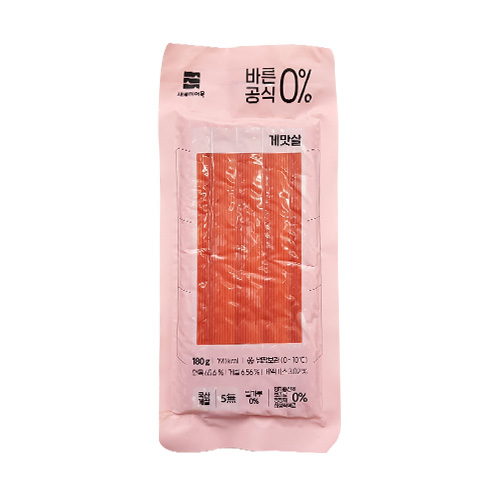 새로미부산어묵 바른공식0% 게맛살 성분 분석