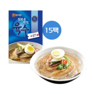 최근생산제품 청수 맑은물냉면육수 사골맛300g x15개