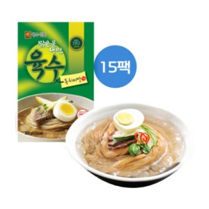 최근생산제품 청수 맑은물냉면육수 동치미맛300g x15개