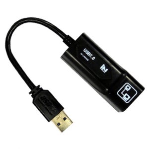 인네트워크 USB 2.0 to LAN 노트북 랜선 젠더 블랙 IN-LAN20B