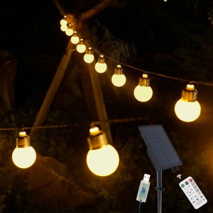 21세기트랜드 태양열 USB 겸용 리모컨 빅볼 앵두 전구+리드선