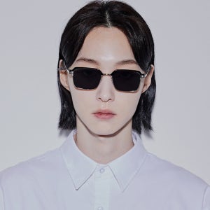 레트로 빈티지 스퀘어 사각 복고 패션 하금테 남자선글라스 평면렌즈