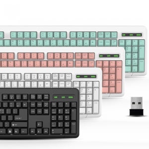 QSENN K1000 무선키보드 (민트, 키스킨 포함)