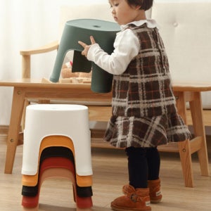 어린이 다용도 안전패드 소형의자 화장실 모던심플욕실의자 (블랙)