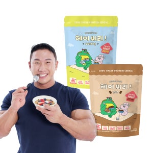 [헤이씨리] 2SET 프로틴 시리얼 무설탕 단백질 식단 그래놀라