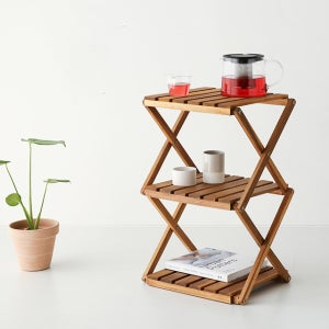 DUGLAS 선반 415 좁은 3단 아카시아