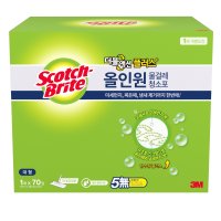 3M 스카치브라이트 올인원 더블액션 물걸레 청소포 플러스 대형 70매