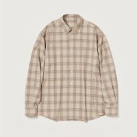 오라리 AURALEE 22AW SUPER LIGHT WOOL CHECK SHIRTS 슈퍼 라이트 울 체크 셔츠