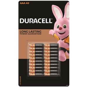 듀라셀 알카라인 건전지 도어락 리모컨 마우스 키보드 건전지 AAA 40개