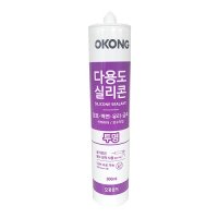 오공 다용도 실리콘 300ml 투명 백색 2종 창호 벽 유리 금속 인테리어 보수 작업 실란트