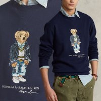 폴로 랄프 로렌 곰돌이 맨투맨 티 Polo Bear Fleece Sweatshirt 네이비