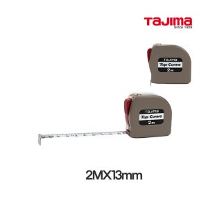TAJIMA 타지마 자동 줄자 TOP-20 /2MX13mm/ 테이프재질: SK-5/ 충격완화장치/ 0점 보정 이동 고리/ 버튼을 누르면 테이프 들어감/미니 휴대용