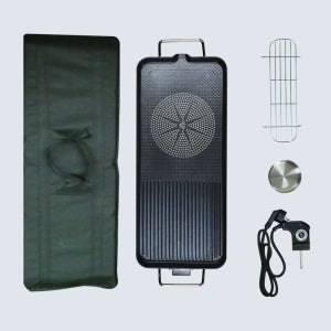 대원 와이드전기그릴 다이아몬드코팅 특대형 삼겹살그릴 받침대 용기 보관가방 CP-DWG03