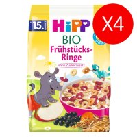 HIPP breakfast rings 힙 브랙퍼스트링 아기 시리얼 15개월 135g 4팩