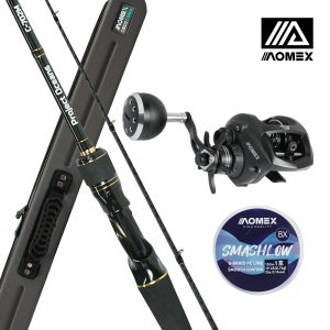 아오맥스 프로젝트오션스 702M 베이트 루어낚시대 로드+릴 세트 올카본 바다 민물 루어로드세트