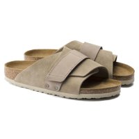 버켄스탁 교토 스웨이드 슬리퍼 타우페 BIRKENSTOCK Kyoto