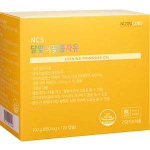 뉴트리코어 NCS 달맞이꽃종자유 850mg x 120캡슐 1개월분 달맞이꽃종자 추출물