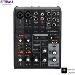 야마하 AG06MK2 B (블랙컬러) 정품/USB 오디오 인터페이스가 있는 6채널 라이브 스트리밍 믹서.YAMAHA야마하AG06MK2 B