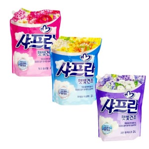 섬유향수 부드럽게건조해 섬유유연제 샤프란 햇빛건조 3개