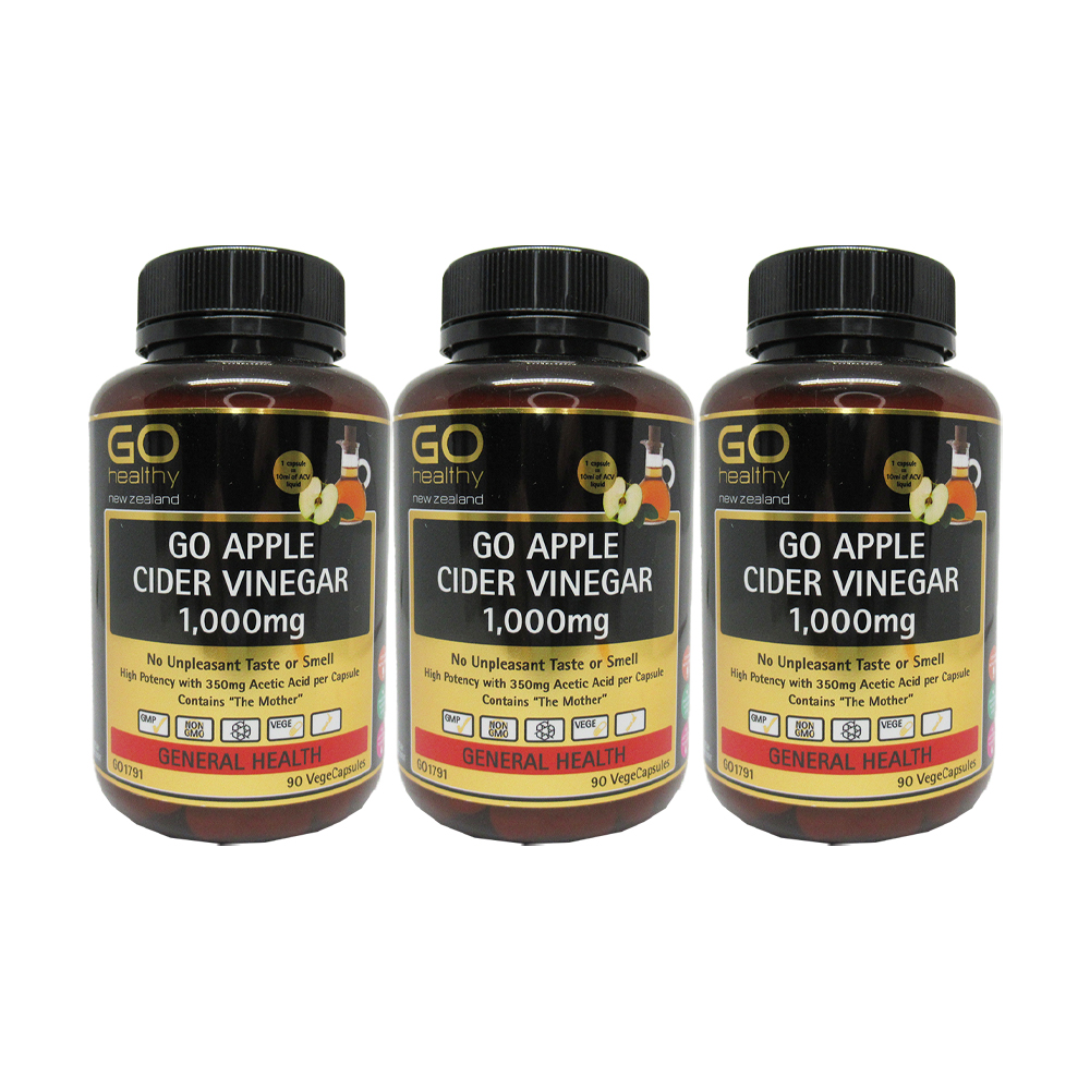 뉴질랜드 고헬씨 <b>애플 사이더</b> 비기너 <b>1000mg</b> 90정 유기산 사과초모식초 3팩