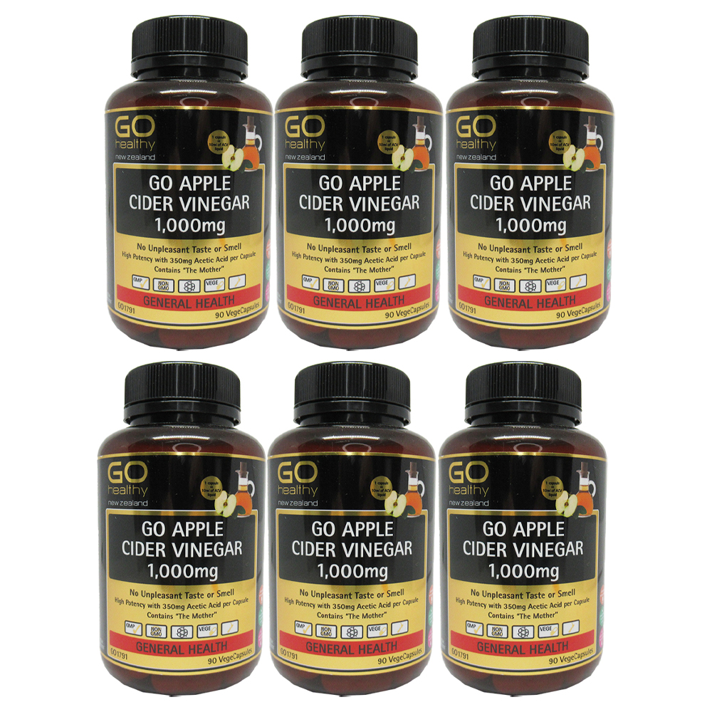 뉴질랜드 고헬씨 <b>애플 사이더</b> 비기너 <b>1000mg</b> 90정 유기산 사과초모식초 6팩