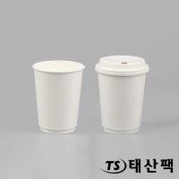 이중컵 13온스 백색, 크라프트 무지 기성(꽃)리틀가든