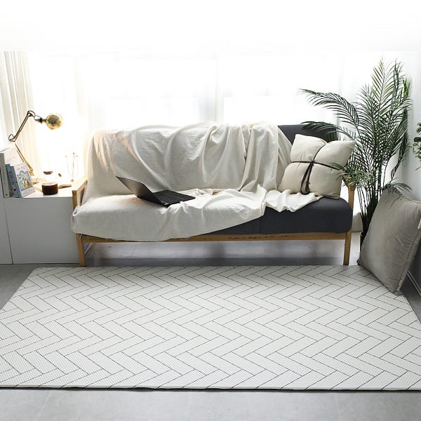 충무몰 PVC 폭신폭신 초특대형 양면쿠션 거실놀이매트 대형 L 200x140cm