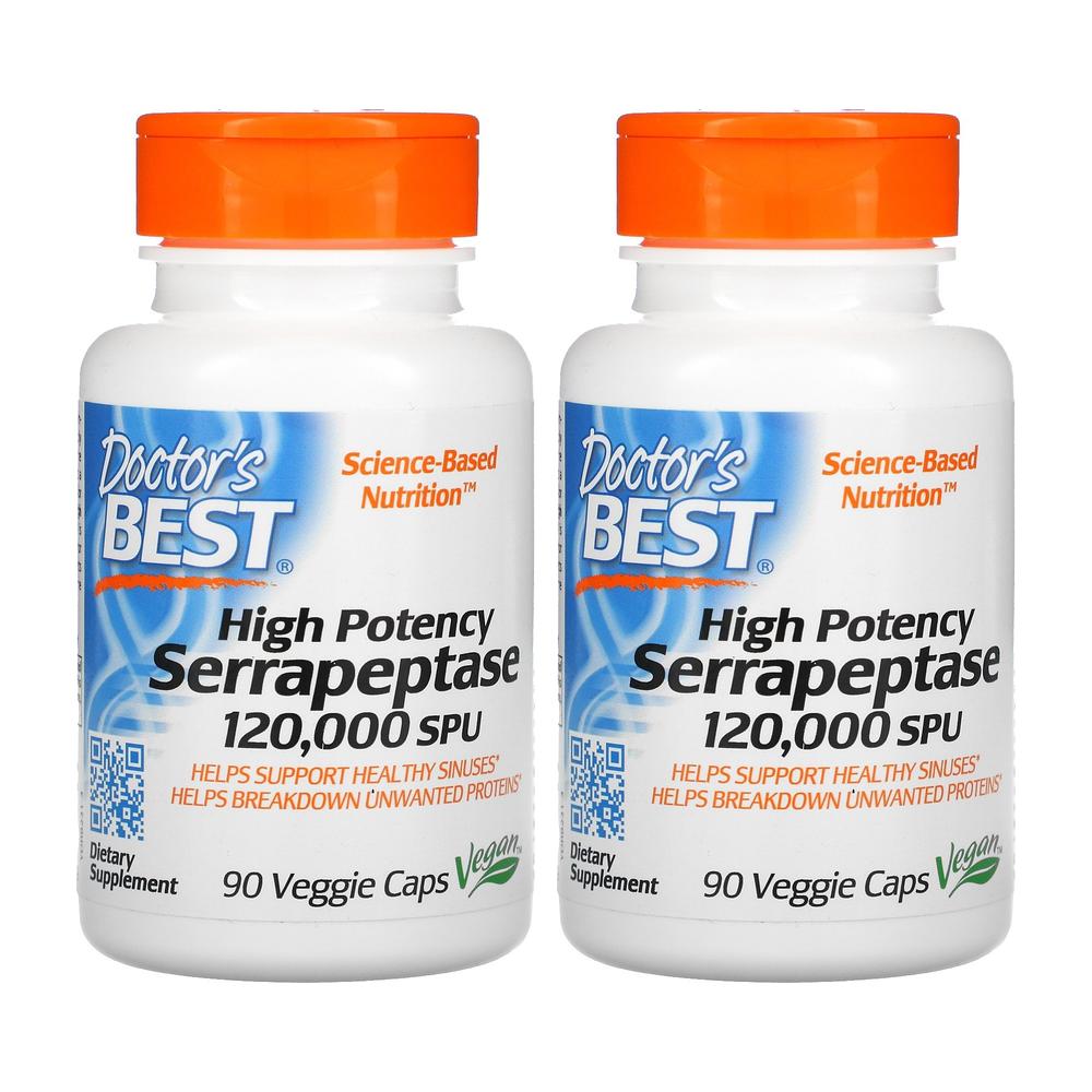 닥터스베스트 <b>세라펩타아제 120000SPU</b> 90정 2개