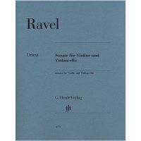 라벨 바이올린과 첼로를 위한 소나타 Ravel Sonata for Violin and Violoncello [HN1070] 헨레판