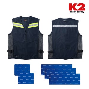 K2 쿨 아이스 조끼 여름 베스트 얼음 냉 쿨링조끼 ( 아이스팩 등산 낚시 작업 )