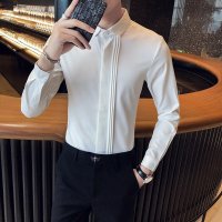 남자턱시도셔츠 정장셔츠 british style spring new men tuxedo