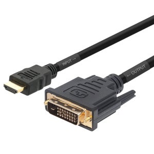 HDMI to DVI 케이블 IC칩 내장 듀얼 모니터 연결선 20m, 1개