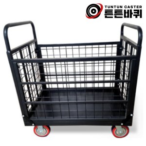 조립식 바스켓 카트 흑색 중량 6인치 고정 회전 미조립 출고 이동 검은색 스틸 호텔 식당