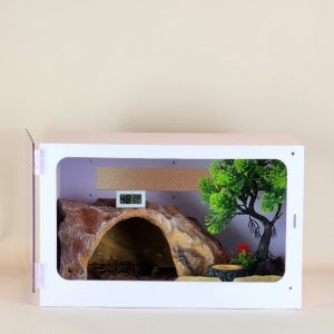 소라게 도둑게 키우기 사육장 빌드몬스터 고급형 세트 화이트 40x30x25cm