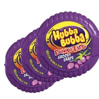 후바 부바 그루비 포도 버블 껌 테이프 Hubba Bubba Groovy Grape Bubble Gum Tape 180cm 56g 3팩