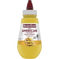 마스터푸드 마일드 아메리카 머스타드 Masterfoods Squeezy Mild American Mustard 250g