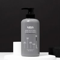 MBA 모발아 더마 스칼프 블랙턴 헤어 샴푸 500ml 새치 흰머리 두피케어 탈모