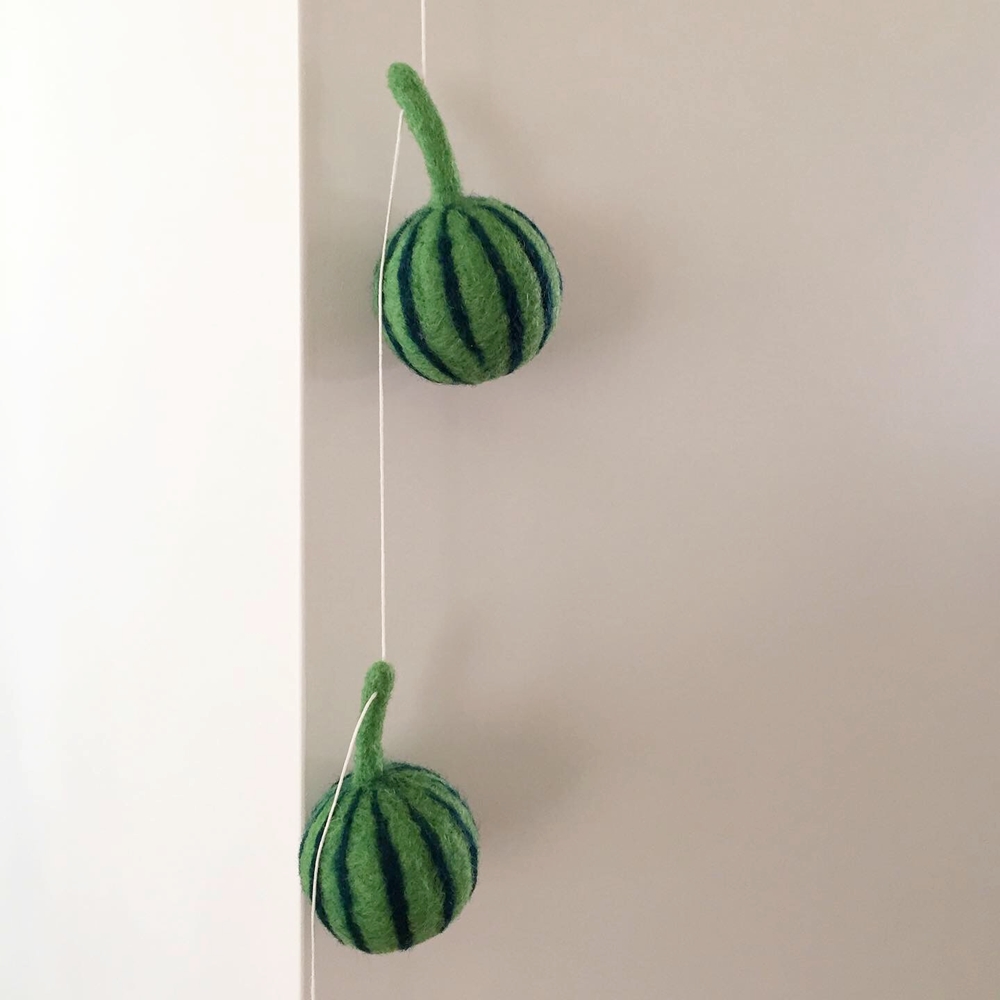일로일로아 미니 애플수박 오너먼트 mini apple watermelon 가랜드 감성소품
