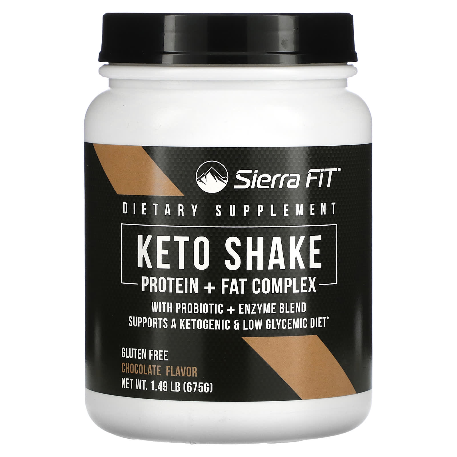 <b>Sierra Fit</b> 케토 <b>쉐이크</b> <b>프로틴</b> 초콜릿 675g