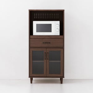 레탄토 렌지대 수납장 PWM12560L 60x45x125, 3단, 브라운월넛베니어 3048.9604