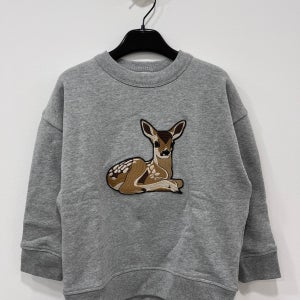 버버리 키즈 자수 밤비 그레이 맨투맨