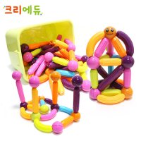 키즈상점 크리에듀 팝마그네틱블록 42pcs 64pcs 택1 장난감 블럭 조립 어린이