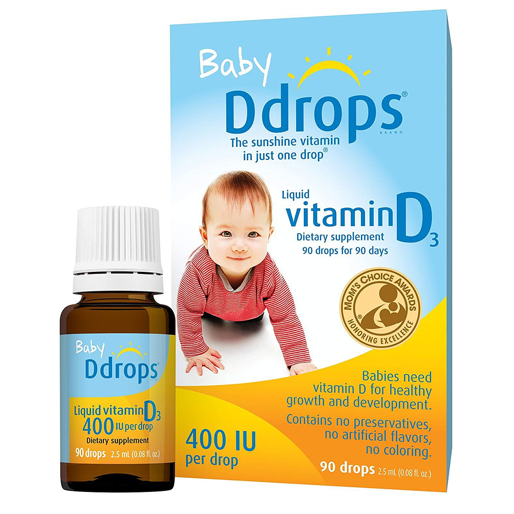 Baby Ddrops 유아 <b>비타민 D3</b> 액상 <b>리퀴드 400IU</b> 2.5ml
