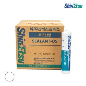 신에츠 무초산 실리콘 OS 비초산형 실내 인테리어 실란트 백색, 25개