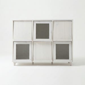 필몬 수납장 6문 93120 1200x400x920mm, 2단, 화이트파인베니어 9576.5388